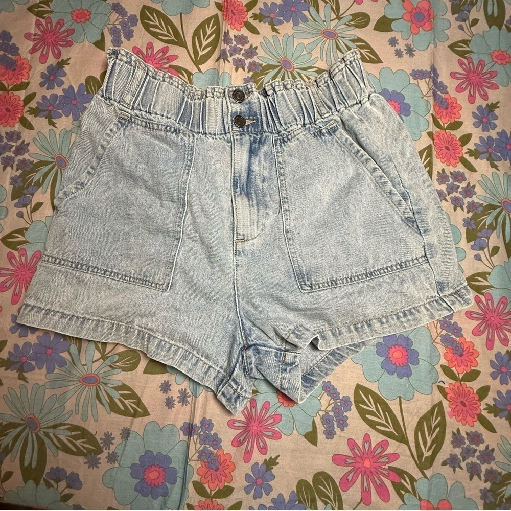 Light Blue Denim Women's Shorts